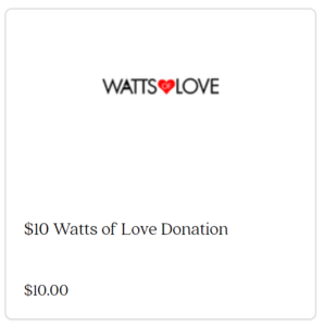 Chalk Couture Watts of Love Donation Button - jana zuercher - designer - talkchalktome dot com