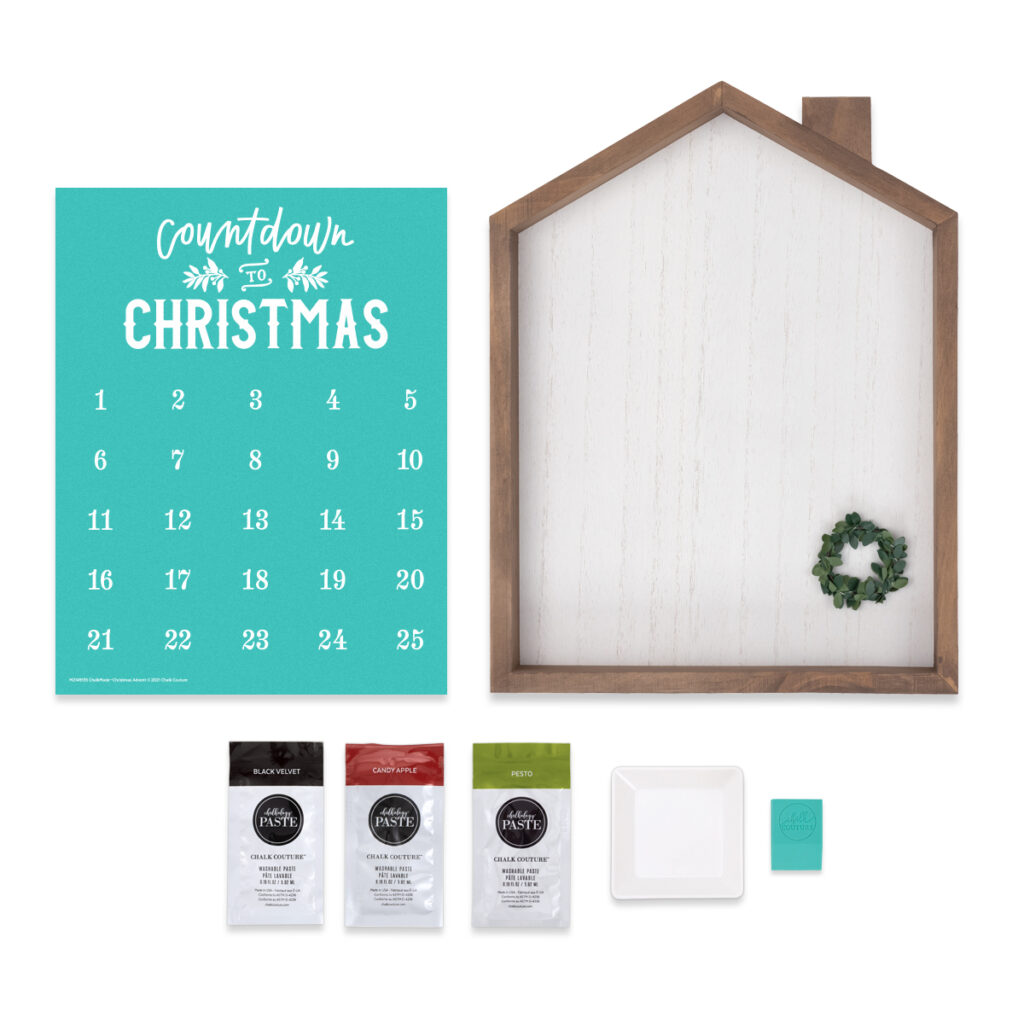 Chalk Couture Countdown to Christmas Kit Contents